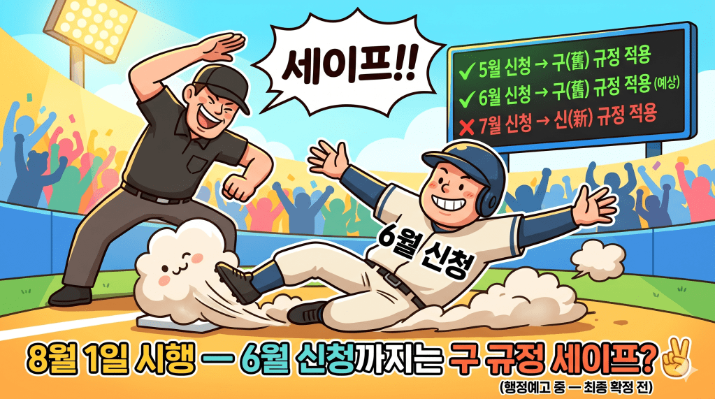 8월 1일 개편안 시행 – 내약제, 5월 신청? 6월&nbsp;신청?